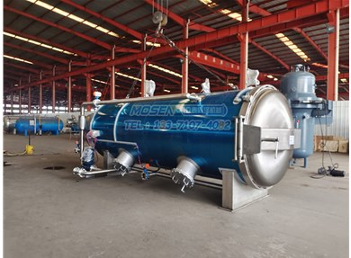 湖北客戶定制的八寶粥旋轉(zhuǎn)殺菌鍋準備發(fā)貨